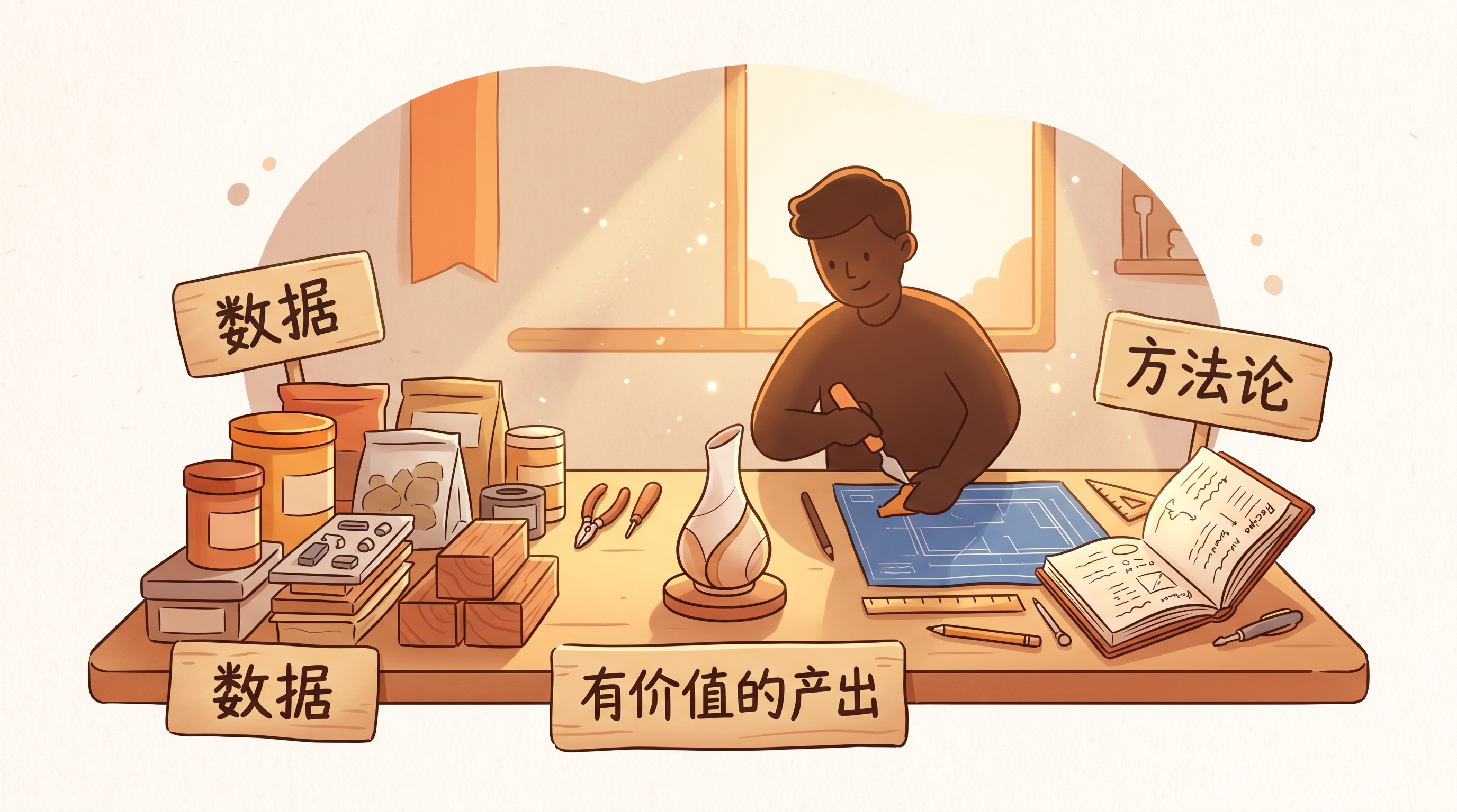 数据是原材料，方法论是加工规则